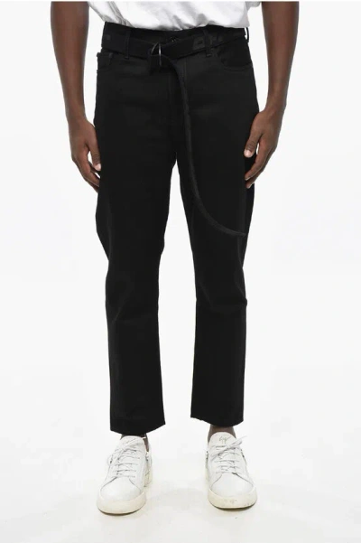 Off-white Slim Fit Industrial Denims With Belt 17cm