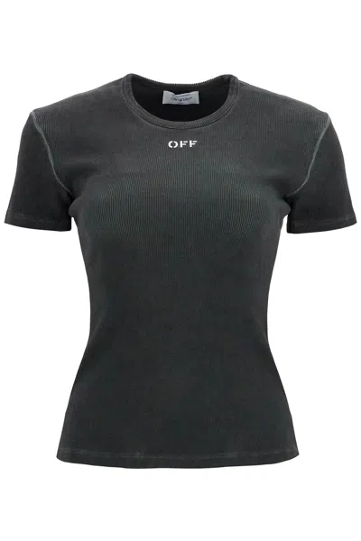 OFF-WHITE OFF STAMP RIB BASIC TEE