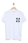 Off-white Slim Fit Single Arrow Cotton Graphic T-shirt In White