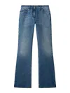 Off-white Off White Womens Slim Flared 5pkt Pant In Blue