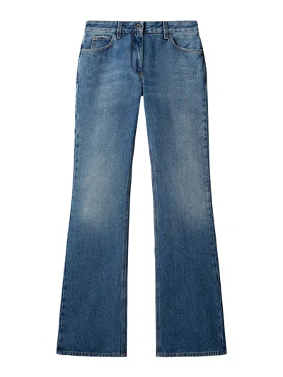 Off-white Slim Flared 5pkt Pants In Blue
