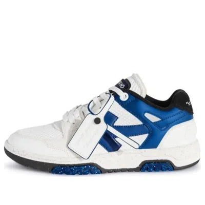 Off-white Slim Out Of Office Colour-block Sneakers 'white Navy' In Multi