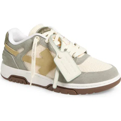Off-white Slim Out Of Office Low Top Sneaker In Medium Grey - Cream