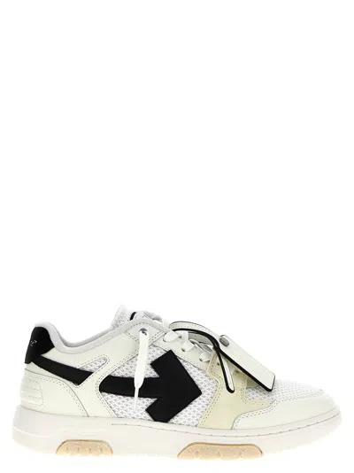 Off-white Off White 'slim Out Of Office' Trainers In White/black