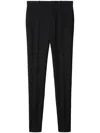 Off-white Slim Tailored Pants With Zippered Ankle For Men In Black