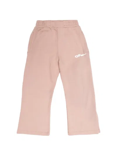 Off-white Kids' Slit-detail Trousers In Purple
