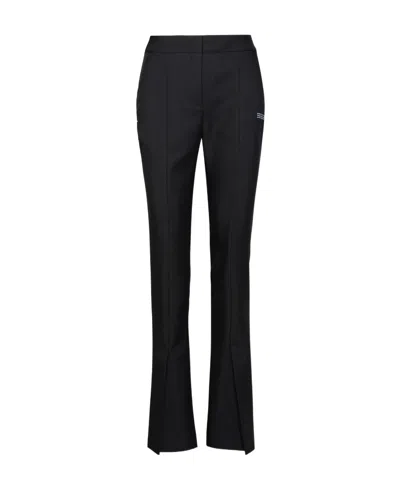 OFF-WHITE OFF-WHITE FRONT-SLIT SLIM-FIT TROUSERS