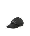Off-white Slogan Embroidered Baseball Cap In Black