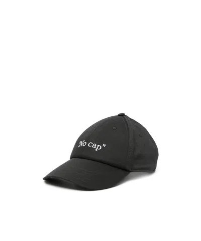 OFF-WHITE OFF-WHITE SLOGAN EMBROIDERED BASEBALL CAP
