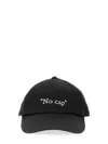 Off-white Slogan Embroidered Baseball Cap In Nero/bianco
