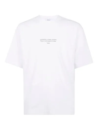 Off-white Slogan Print Cotton T-shirt Clothing