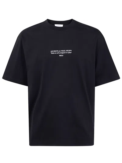 OFF-WHITE OFF-WHITE SLOGAN PRINT COTTON T-SHIRT