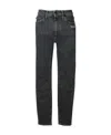 Off-white Slogan-print Cropped Skinny Jeans In Black