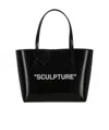 Off-white Slogan-print Tote Bag In Black