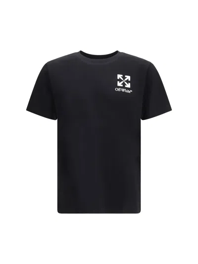 Off-white Small Arrow Logo Crewneck T-shirt In Burgundy