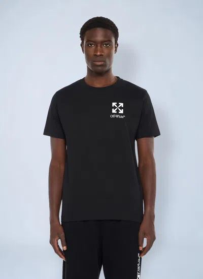 Off-white Small Arrow Slim Logo T-shirt In Black