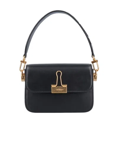 Off-white Small Binder Shoulder Bag In Black
