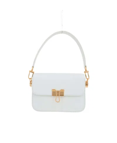 Off-white Small Binder Shoulder Bag In White