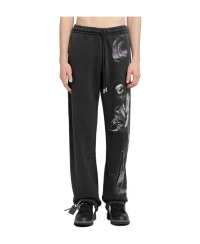 Off-white S.matthew Cotton Track Pants In Black