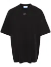 Off-white Caravaggio Painting-print Cotton T-shirt In 1077 Black Grey