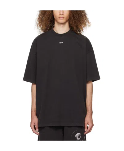 Off-white S.matthew Skate Cotton T-shirt In Black
