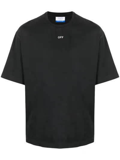 Off-white S.matthew Skate Logo-print T-shirt In Black
