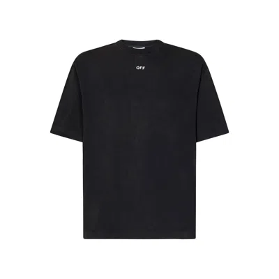 Off-white Off White S.matthew Skate Logo-print T-shirt Men In Black