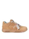 Off-white Lace-up Low-cut Casual Shoes In Brown