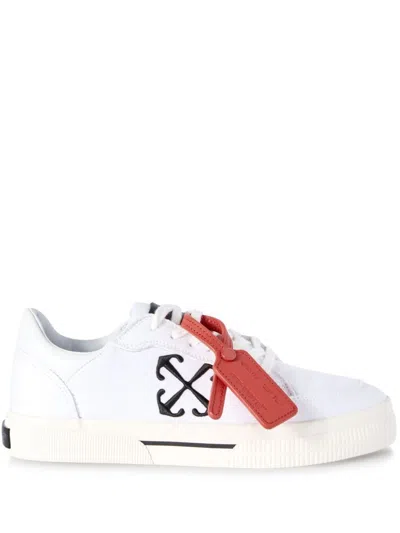 Off-white Sneaker New Low White Canvas Logo Black