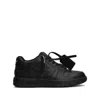 Off-white Out Of Office Leather Sneakers In Black