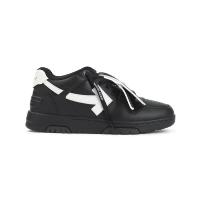 Off-white Black And White M-out Of Office Leather Sneakers In Multi