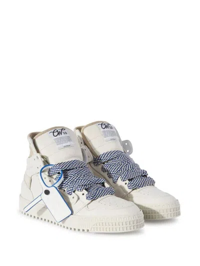 Off-white Off White Sneakers In Cream Navy Bl