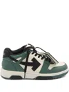 Off-white Casual Sneakers For Everyday Wear In Green