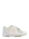 OFF-WHITE SNEAKERS IN PELLE CON ICONICA ZIP TIE