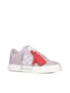 Off-white New Low Vulcanized Canvas Sneakers In Lilac White