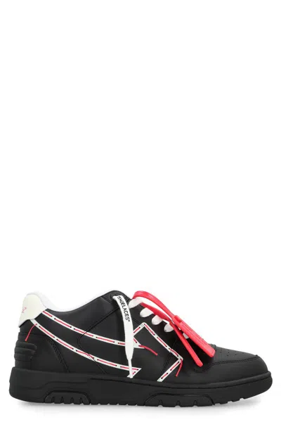 Off-white Round Toe Sneakers Featuring Rubber Sole Design In Multi