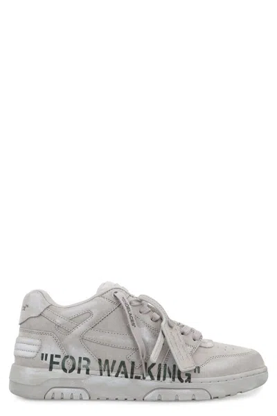 Off-white Sneakers Low-top Out Of Office In Suede In Gray
