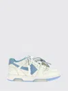 Off-white Out Of Office Leather Sneakers With Iconic Logo On The Side In White