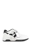Off-white Out Of Office Arrow-logo Leather Sneakers In Multi
