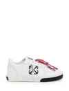 Off-white Vulcanized Leather Low-top Sneakers In White
