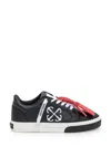 Off-white Vulcanized Leather Low-top Sneakers In Black
