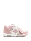 Off-white 30mm Out Of Office Leather Sneakers In Pink