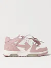 Off-white Out Of Office Leather Sneakers In Pink
