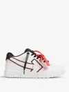 Off-white Stitched Arrow Sneakers In White