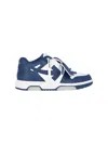 Off-white Blue And White Out Of Office Sneakers In Blue