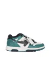 Off-white Casual Sneakers For Everyday Wear In Green