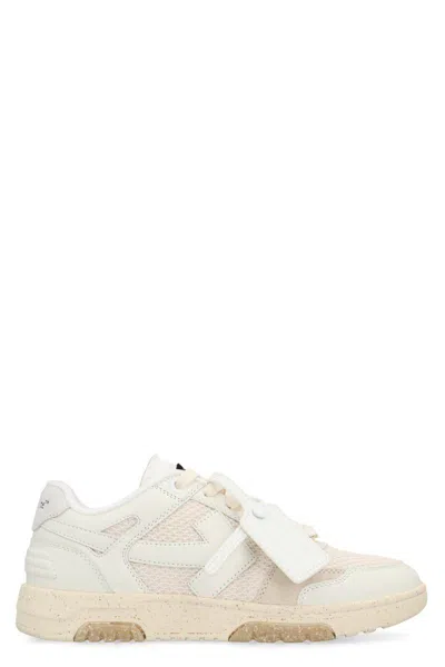 Off-white Sneakers Slim Out Of Office In Neutral