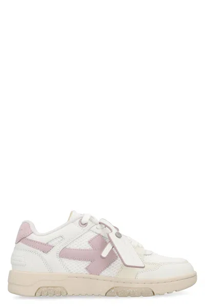 Off-white Alexander Mcqueen Leather Chunky Sneakers In Neutral