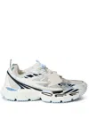 Off-white Mens Blue Other Be Right Back Mesh And Faux-leather Low-top Trainers Eur 41 / 8 Uk In White -li