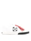 Off-white White New Low Vulcanized Leather Sneakers In White